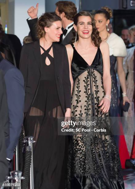 Juliette Maillot and Charlotte Casiraghi attend the Rose Ball 2017 Secession Viennoise To Benefit The Princess Grace Foundation at Sporting...