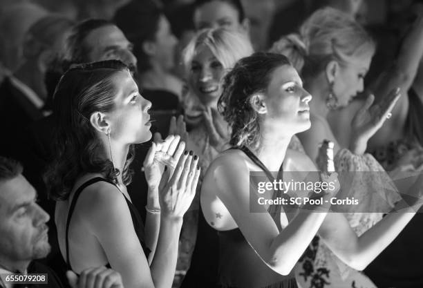 Charlotte Casiraghi and Juliette Maillot during the Rose Ball 2017 To Benefit The Princess Grace Foundation at Sporting Monte-Carlo on March 18, 2017...