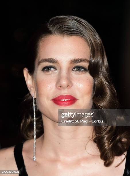 Charlotte Casiraghi attends the Rose Ball 2017 Secession Viennoise To Benefit The Princess Grace Foundation at Sporting Monte-Carlo on March 18, 2017...