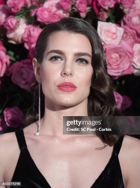 Charlotte Casiraghi attends the Rose Ball 2017 Secession Viennoise To Benefit The Princess Grace Foundation at Sporting Monte-Carlo on March 18, 2017...