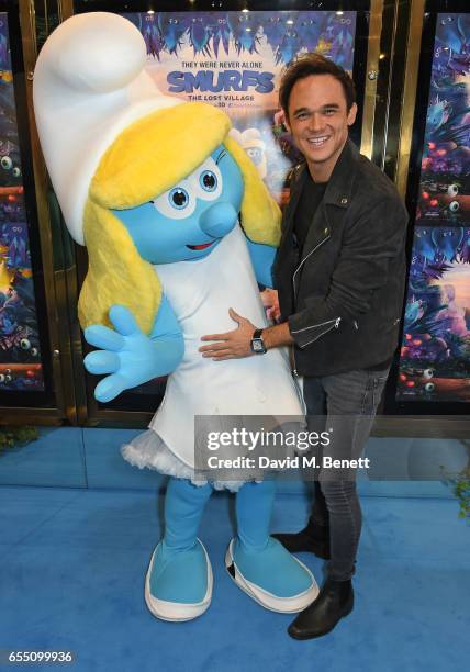 Gareth Gates attends the Gala Screening of "Smurfs: The Lost Village" at Cineworld Leicester Square on March 19, 2017 in London, England.