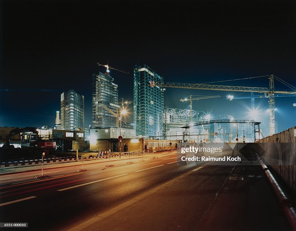 Street by Construction Site