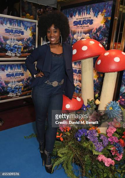 Scarlette Douglas attends the Gala Screening of "Smurfs: The Lost Village" at Cineworld Leicester Square on March 19, 2017 in London, England.