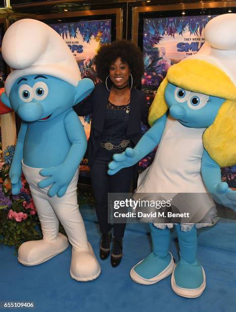 Scarlette Douglas attends the Gala Screening of "Smurfs: The Lost Village" at Cineworld Leicester Square on March 19, 2017 in London, England.