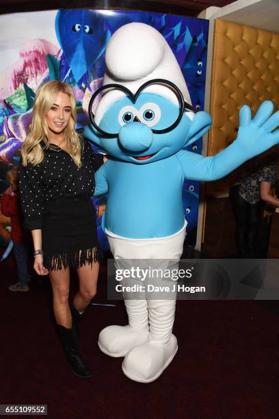 Nicola Hughes attends the Gala Screening of 'Smurfs: The Lost Village' at Cineworld Leicester Square on March 19, 2017 in London, England.