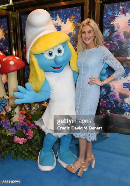 Stephanie Pratt attends the Gala Screening of "Smurfs: The Lost Village" at Cineworld Leicester Square on March 19, 2017 in London, England.