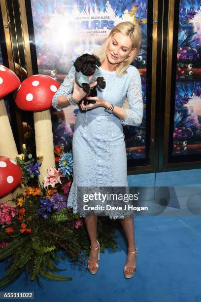 Stephanie Pratt attends the Gala Screening of 'Smurfs: The Lost Village' at Cineworld Leicester Square on March 19, 2017 in London, England.