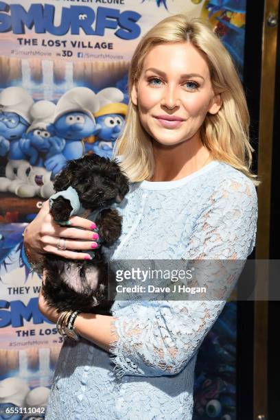 Stephanie Pratt attends the Gala Screening of 'Smurfs: The Lost Village' at Cineworld Leicester Square on March 19, 2017 in London, England.