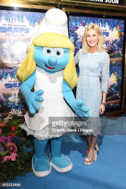 Stephanie Pratt attends the Gala Screening of 'Smurfs: The Lost Village' at Cineworld Leicester Square on March 19, 2017 in London, England.