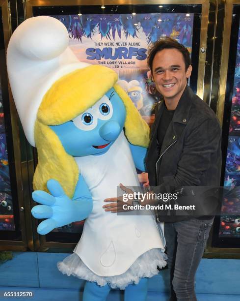 Gareth Gates attends the Gala Screening of "Smurfs: The Lost Village" at Cineworld Leicester Square on March 19, 2017 in London, England.