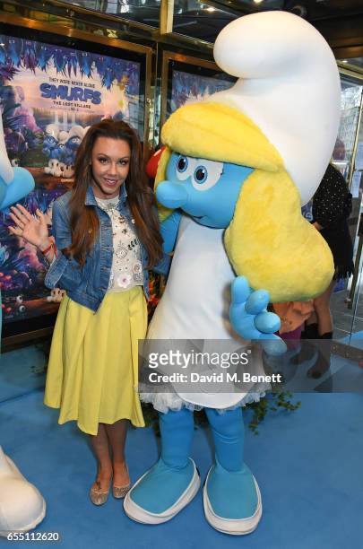 Michelle Heaton attends the Gala Screening of "Smurfs: The Lost Village" at Cineworld Leicester Square on March 19, 2017 in London, England.