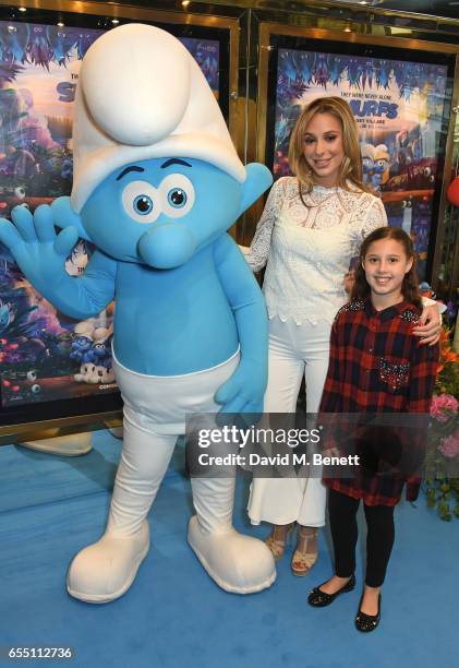 Amber Dowding attends the Gala Screening of "Smurfs: The Lost Village" at Cineworld Leicester Square on March 19, 2017 in London, England.