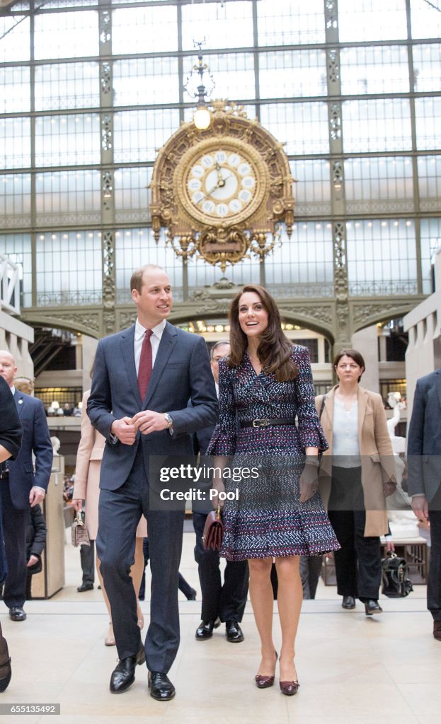 The Duke And Duchess Of Cambridge Visit Paris: Day Two