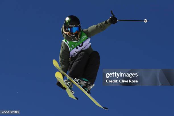 Giulia Tanno of Switzerland competes in the Women's Slopestyle final during day twelve of the FIS Freestyle Ski & Snowboard World Championships 2017...