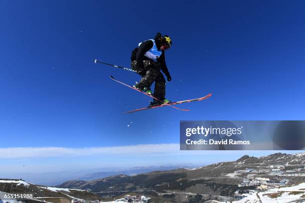 Mcrae Williams of the United States competes in the Men's Slopestyle final during day twelve of the FIS Freestyle Ski & Snowboard World Championships...