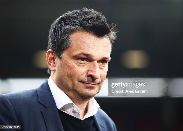 Christian Heidel former manager of FSV Mainz 05 before the Bundesliga match between 1. FSV Mainz 05 and FC Schalke 04 at Opel Arena on March 19, 2017...