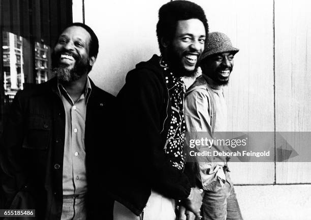 Deborah Feingold/Corbis via Getty Images) NEW YORK Chicago based free jazz band AIR. Fred Hopkins, Henry Threadgill and Steve McCall pose in November...