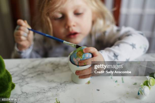 easter holidays - easter egg decorating stock pictures, royalty-free photos & images