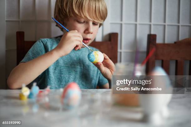 easter holidays - painted easter eggs stock pictures, royalty-free photos & images