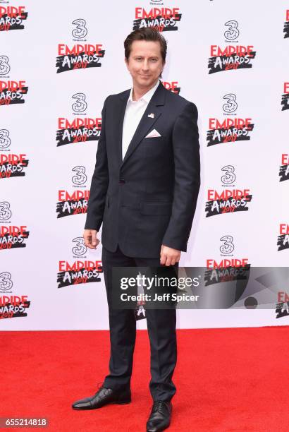 Actor Lee Ingleby attends the THREE Empire awards at The Roundhouse on March 19, 2017 in London, England.