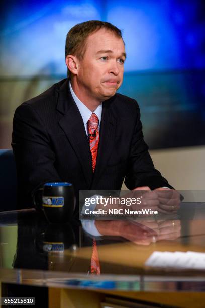 Pictured: Mick Mulvaney, Director, Office of Management and Budget , appears on "Meet the Press" in Washington, D.C., Sunday, March 19, 2017.