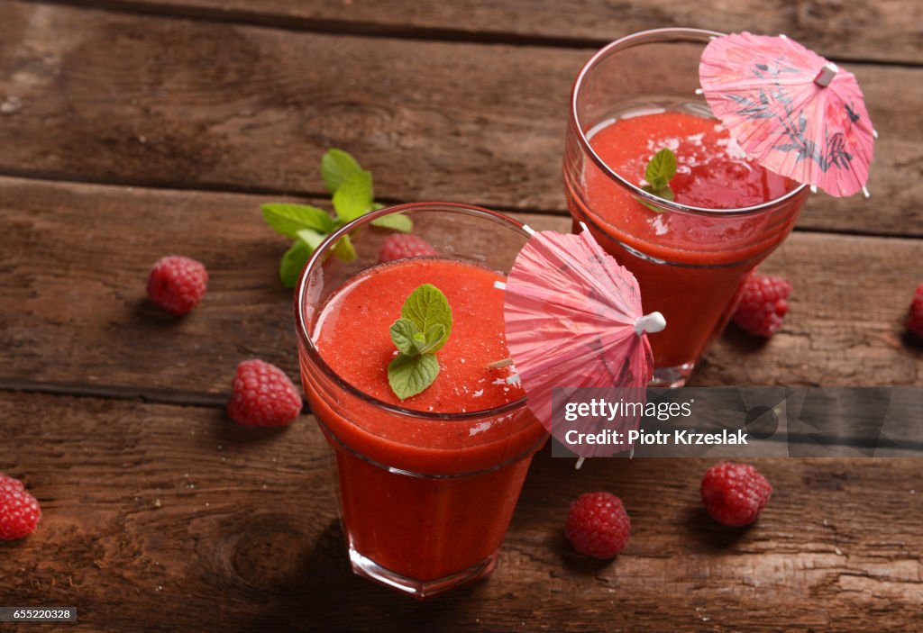 Raspberries drink
