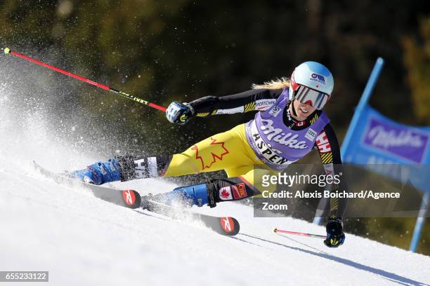 Marie-michele Gagnon of Canada competes during the Audi FIS Alpine Ski World Cup Finals Women's Giant Slalom and Men's Slalom on March 19, 2017 in...