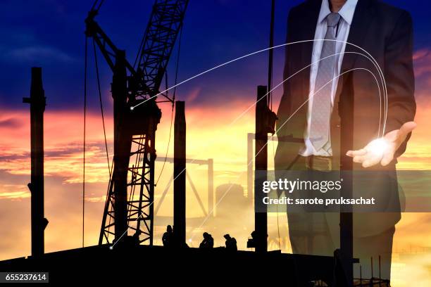 Network Connection Construction Young Businessman Network And Connection Technology Concept With ...