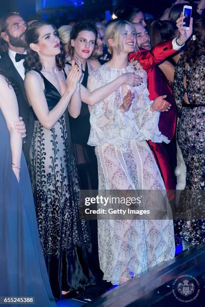 In this handout image provided by Le Palais Princier, Charlotte Casiraghi attends the Rose Ball 2017 To Benefit The Princess Grace Foundation at...