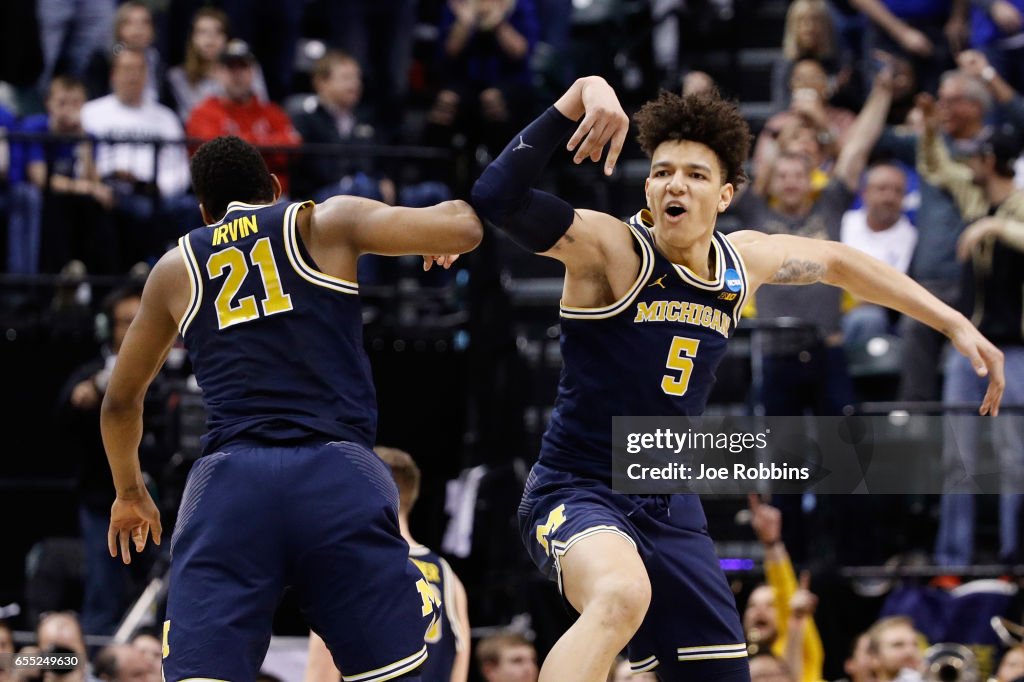 NCAA Basketball Tournament - Second Round - Michigan v Louisville