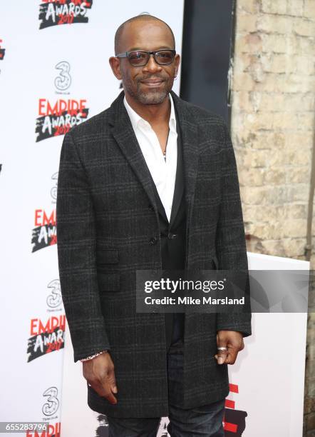 Lennie James attends the THREE Empire awards at The Roundhouse on March 19, 2017 in London, England.