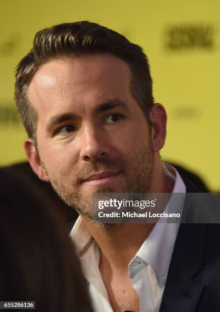 Actor Ryan Reynolds attends the "Life" premiere during 2017 SXSW Conference and Festivals at the ZACH Theatre on March 18, 2017 in Austin, Texas.