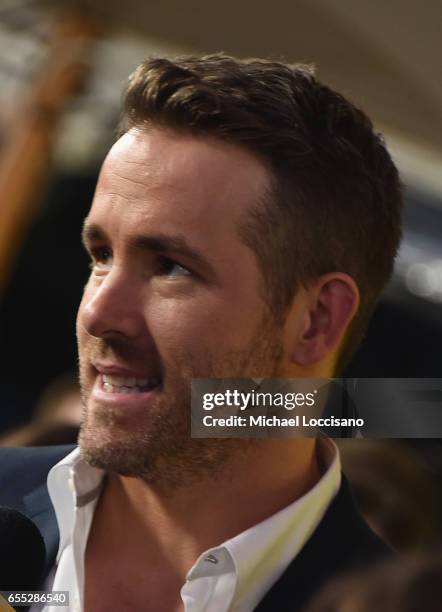 Actor Ryan Reynolds attends the "Life" premiere during 2017 SXSW Conference and Festivals at the ZACH Theatre on March 18, 2017 in Austin, Texas.