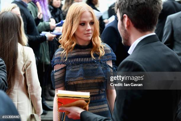 Actress Zoe Boyle attends the THREE Empire awards at The Roundhouse on March 19, 2017 in London, England.