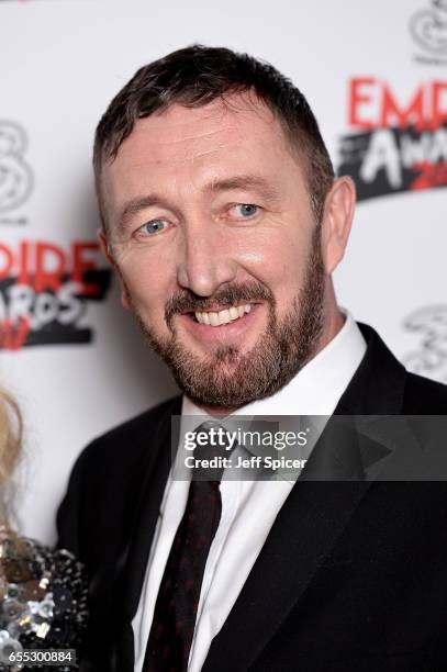 Winners of the Best Horror award for the film 'The Witch', actor Ralph Ineson poses in the winners room at the THREE Empire awards at The Roundhouse...