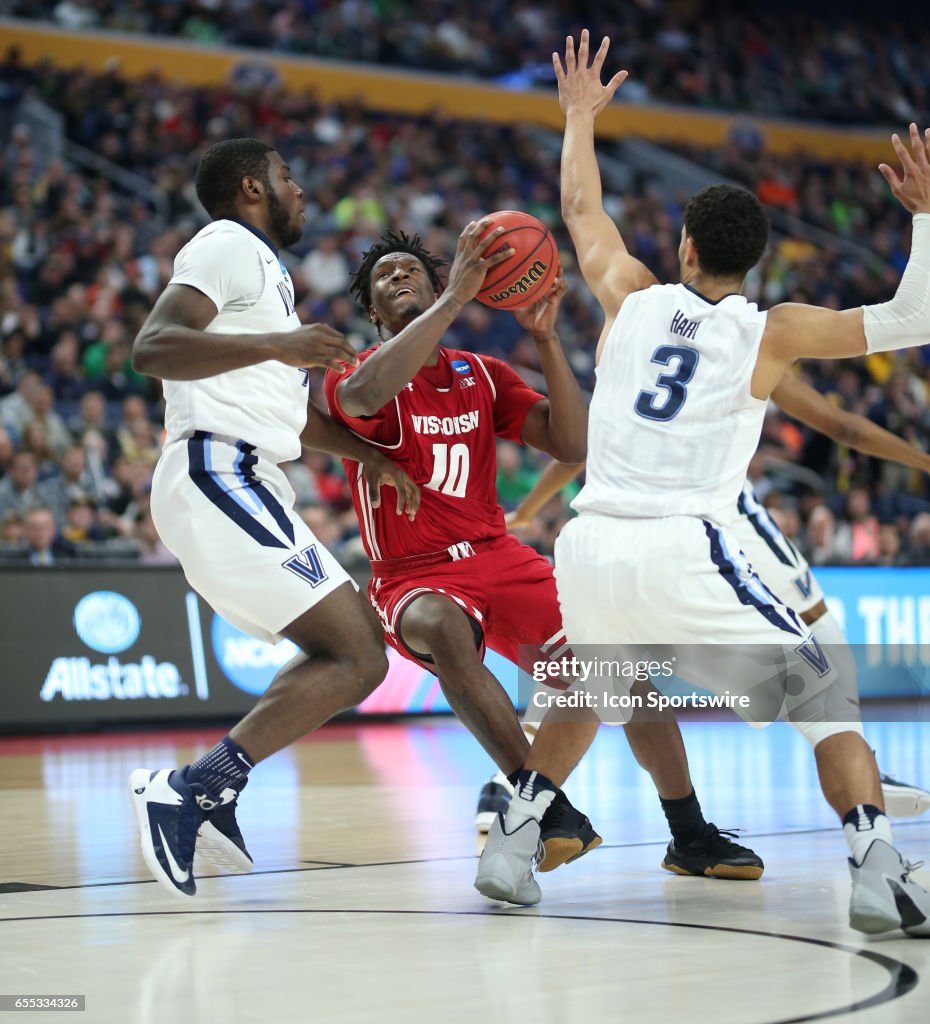 NCAA BASKETBALL: MAR 18 Div I Men's Championship - Second Round - Wisconsin v Villanova