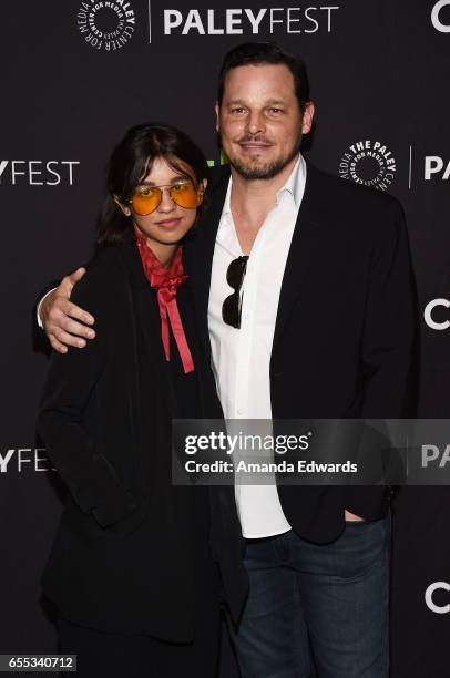 Actor Justin Chambers and his daughter Eva Chambers attend The Paley Center For Media's 34th Annual PaleyFest Los Angeles - "Grey's Anatomy"...