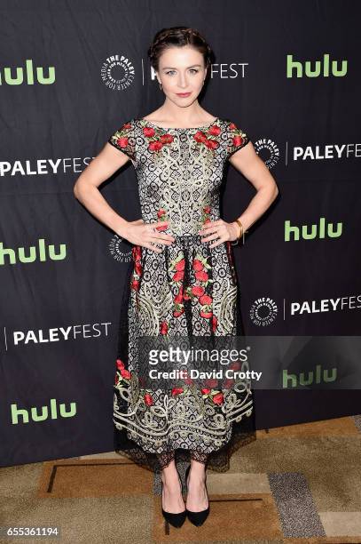 Caterina Scorsone attends PaleyFest Los Angeles 2017 - "Grey's Anatomy" at Dolby Theatre on March 19, 2017 in Hollywood, California.