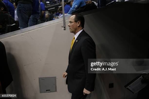 Head coach Gregg Marshall of Wichita State enters the arena to play the University of Kentucky during the 2017 NCAA Photos via Getty Images Men's...