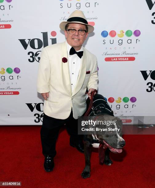 Television personality Luigi 'Shorty' Rossi arrives at Sugar Factory American Brasserie at the Fashion Show mall during the announcement of Pitbull's...