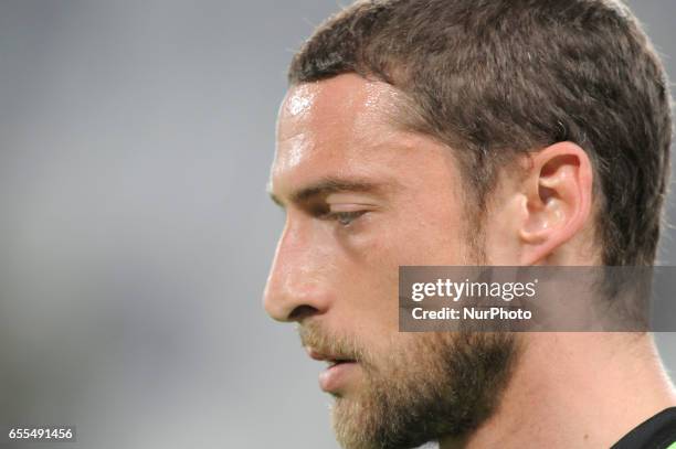 Claudio Marchisio of Juventus during the Uefa Champions League 2016-2017 match between FC Juventus and FC Porto at Juventus Stadium on March 14, 2017...