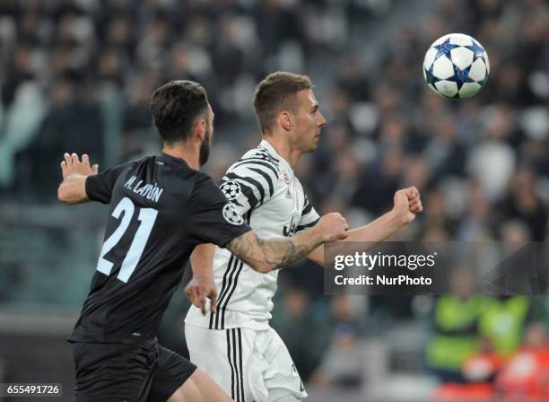 Marko Pjaca of Juventus during the Uefa Champions League 2016-2017 match between FC Juventus and FC Porto at Juventus Stadium on March 14, 2017 in...