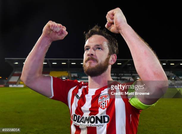 Dublin , Ireland - 10 March 2017; Ryan McBride of Derry City after the SSE Airtricity League Premier Division match between Shamrock Rovers and Derry...