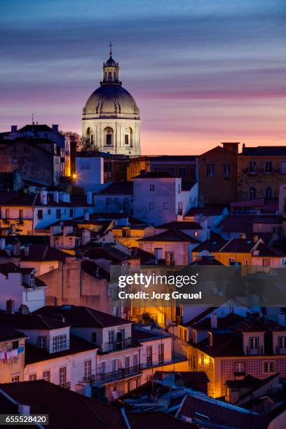 lisbon at dawn - alfama lisbon stock pictures, royalty-free photos & images