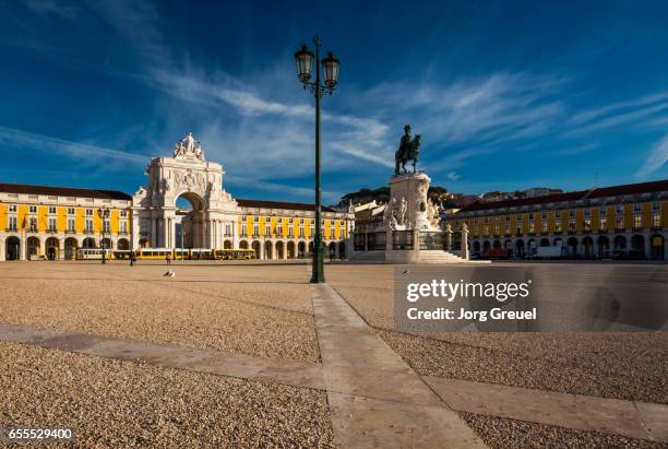 praca do comercio - praça do comércio fotografías e imágenes de stock