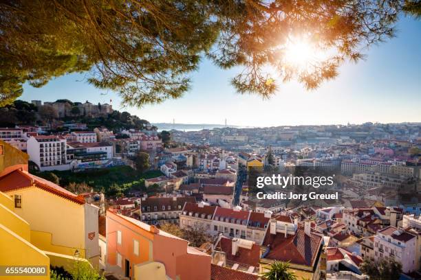 lisbon afternoon - provincie lissabon stockfoto's en -beelden