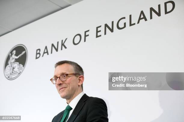 Sam Woods, deputy governor for prudential regulation at the Bank of England and chief executive officer of the Prudential Regulation Authority ,...