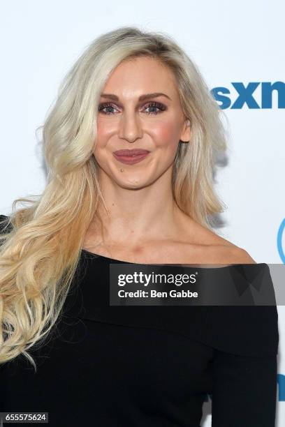 Professional Wrestler Charlotte Flair visits at SiriusXM Studios on March 20, 2017 in New York City.