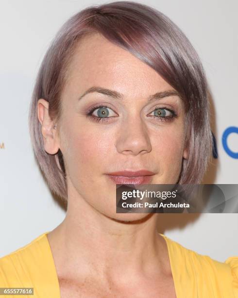 Actress Tonya Kay attends the "Let The Animals Live" gala at The Olympic Collection Banquet & Conference Center on March 19, 2017 in Los Angeles,...