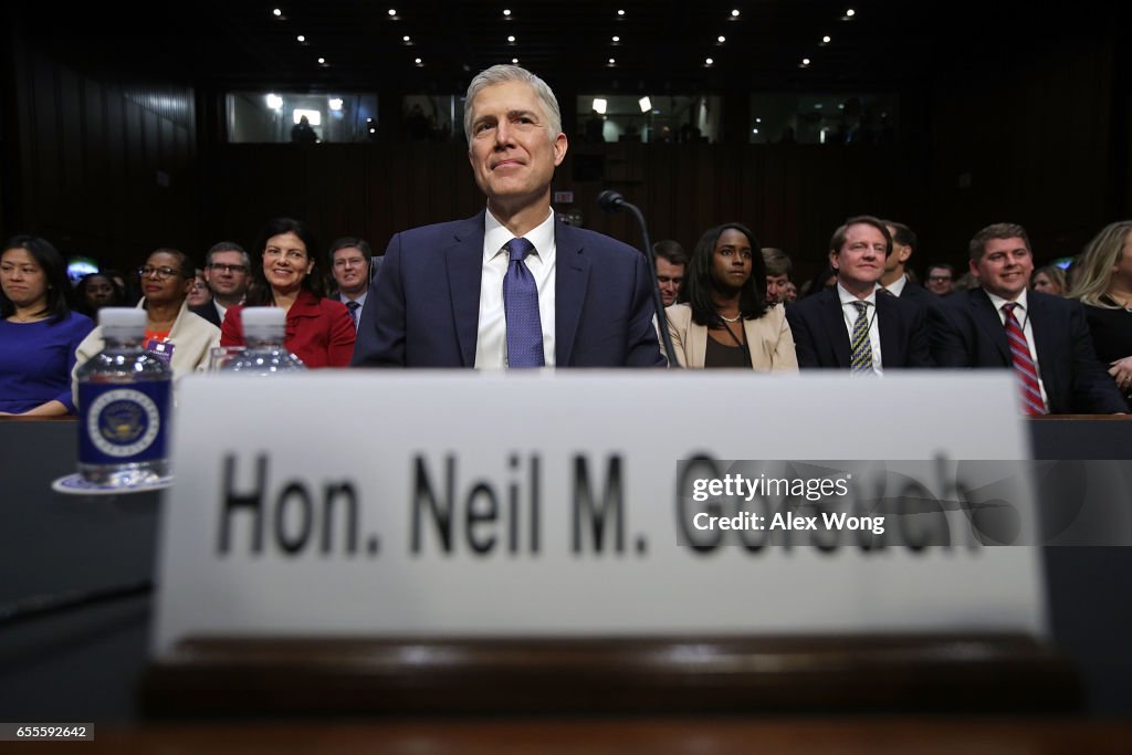 Senate Holds Confirmation Hearing For Supreme Court Nominee Neil Gorsuch